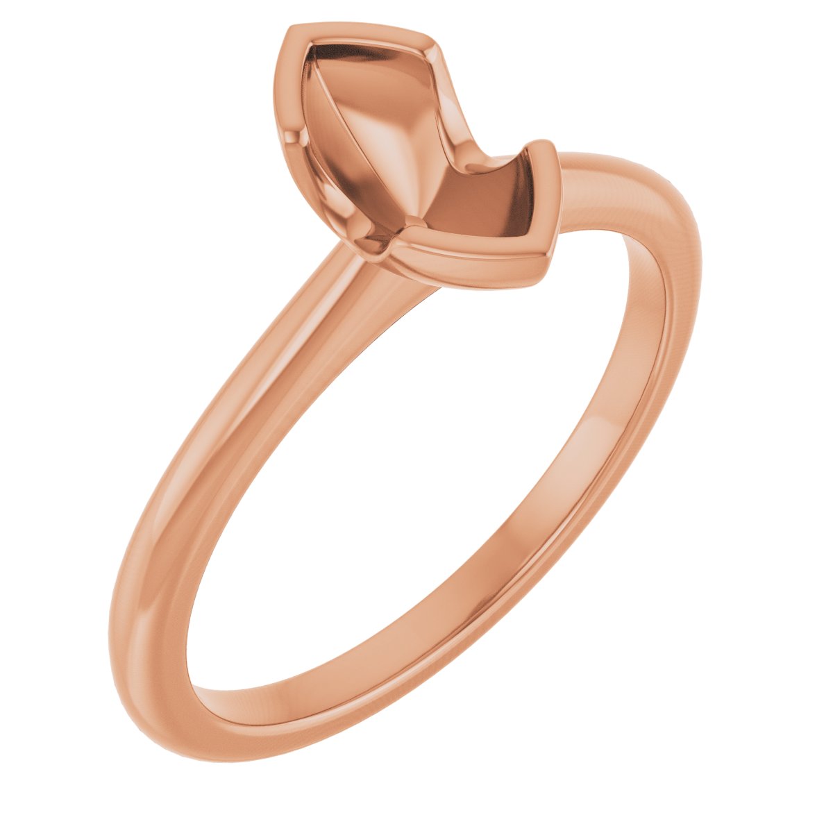 Half-Bezel Engagement Ring