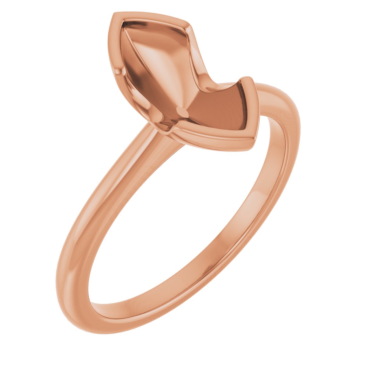 Half-Bezel Engagement Ring