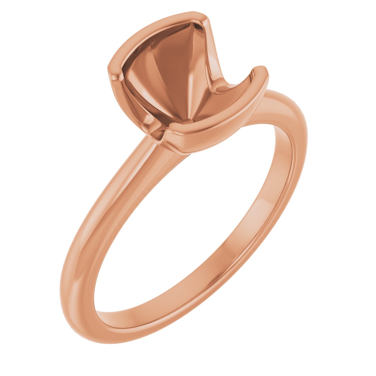 Half-Bezel Engagement Ring