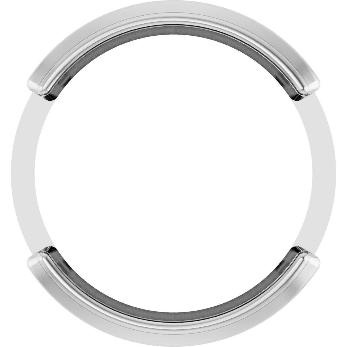 Round Half-Bezel Slide Pendant