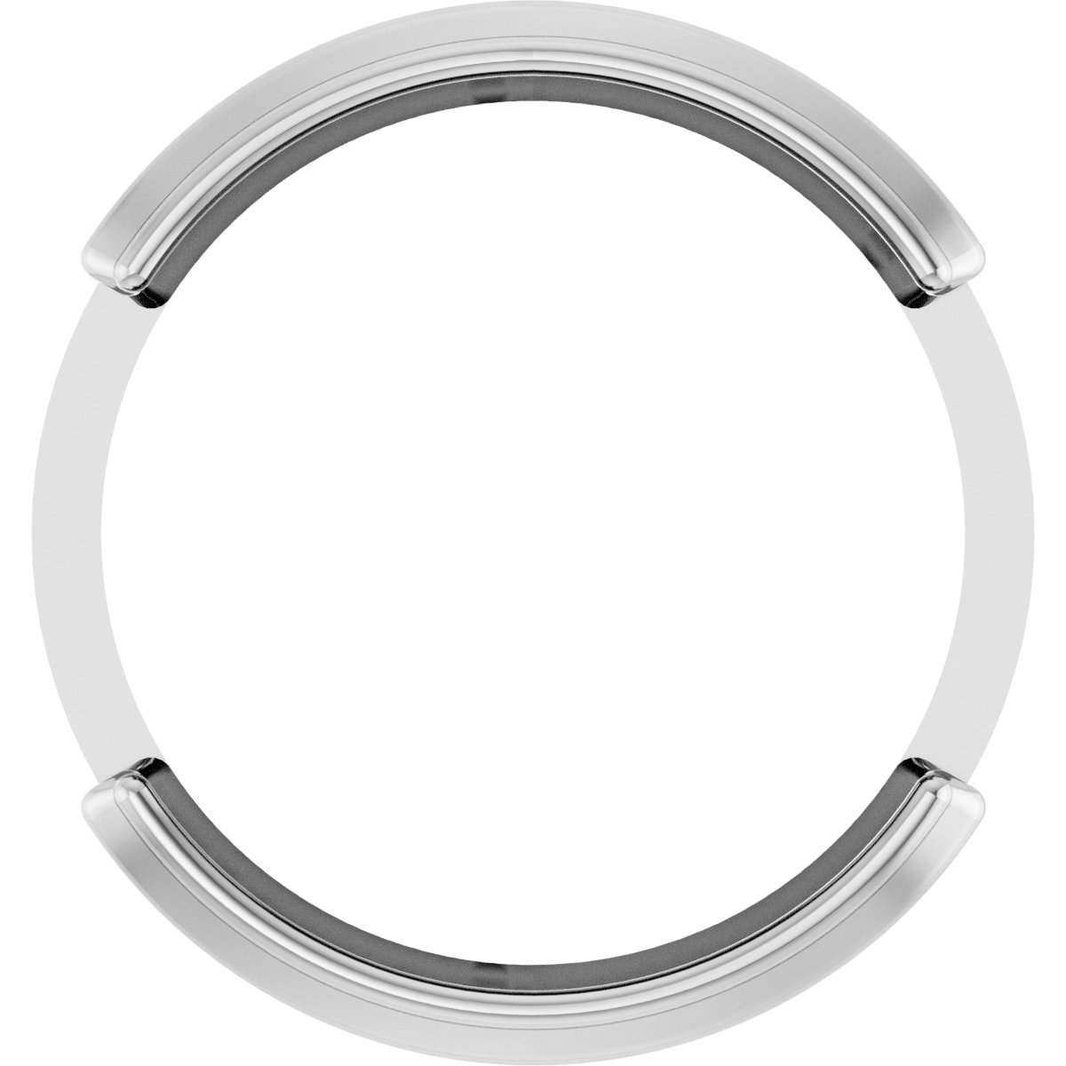 Round Half-Bezel Slide Pendant