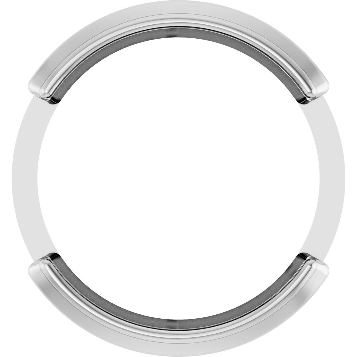 Round Half-Bezel Slide Pendant