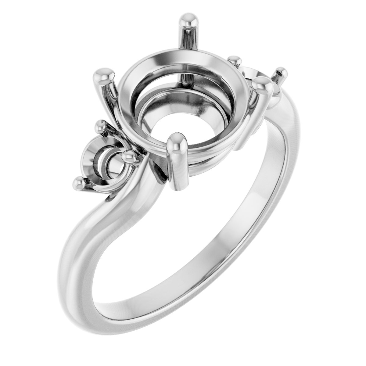 Accented Engagement Ring