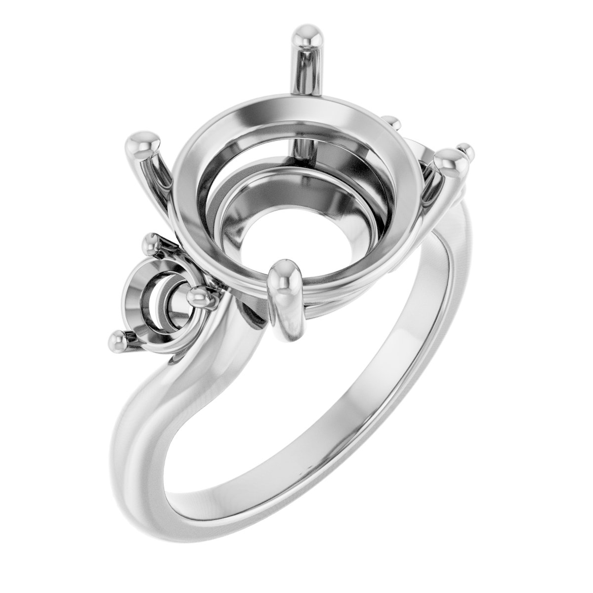 Accented Engagement Ring
