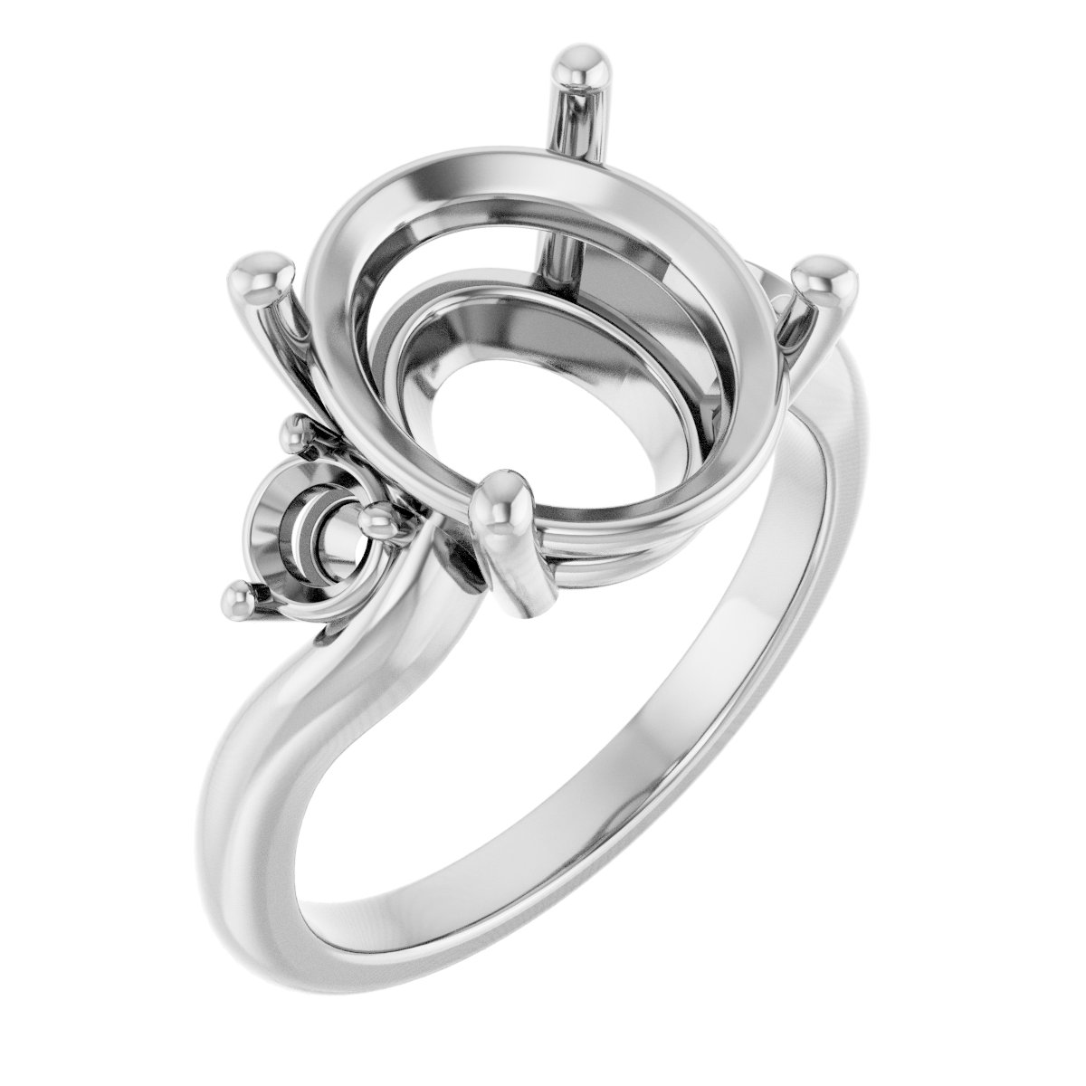 Accented Engagement Ring