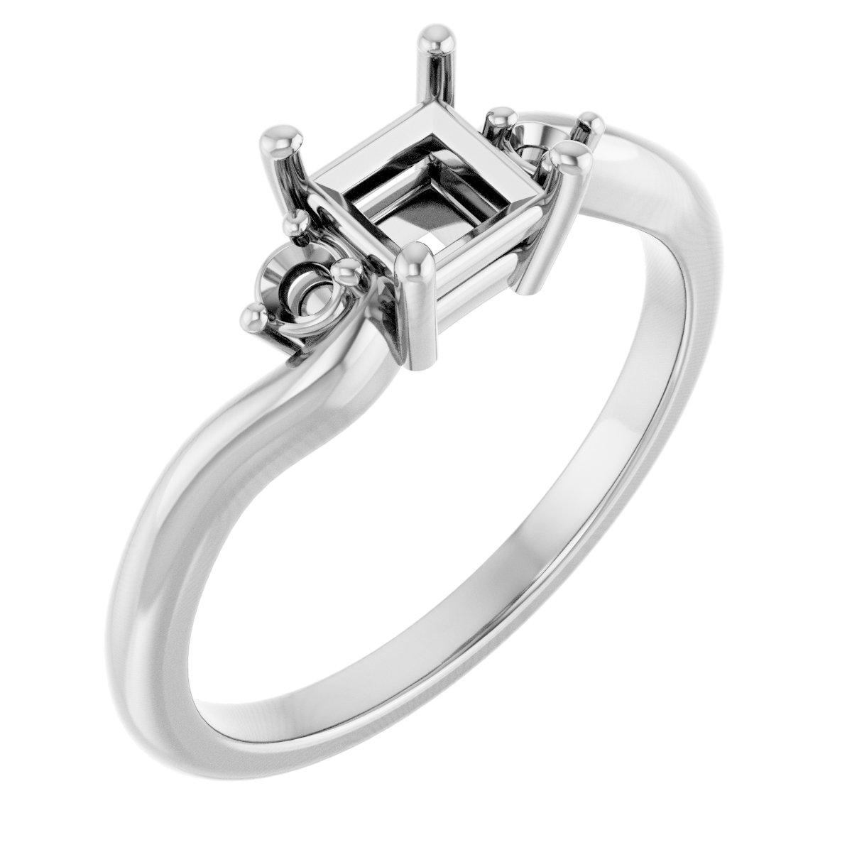 Accented Engagement Ring