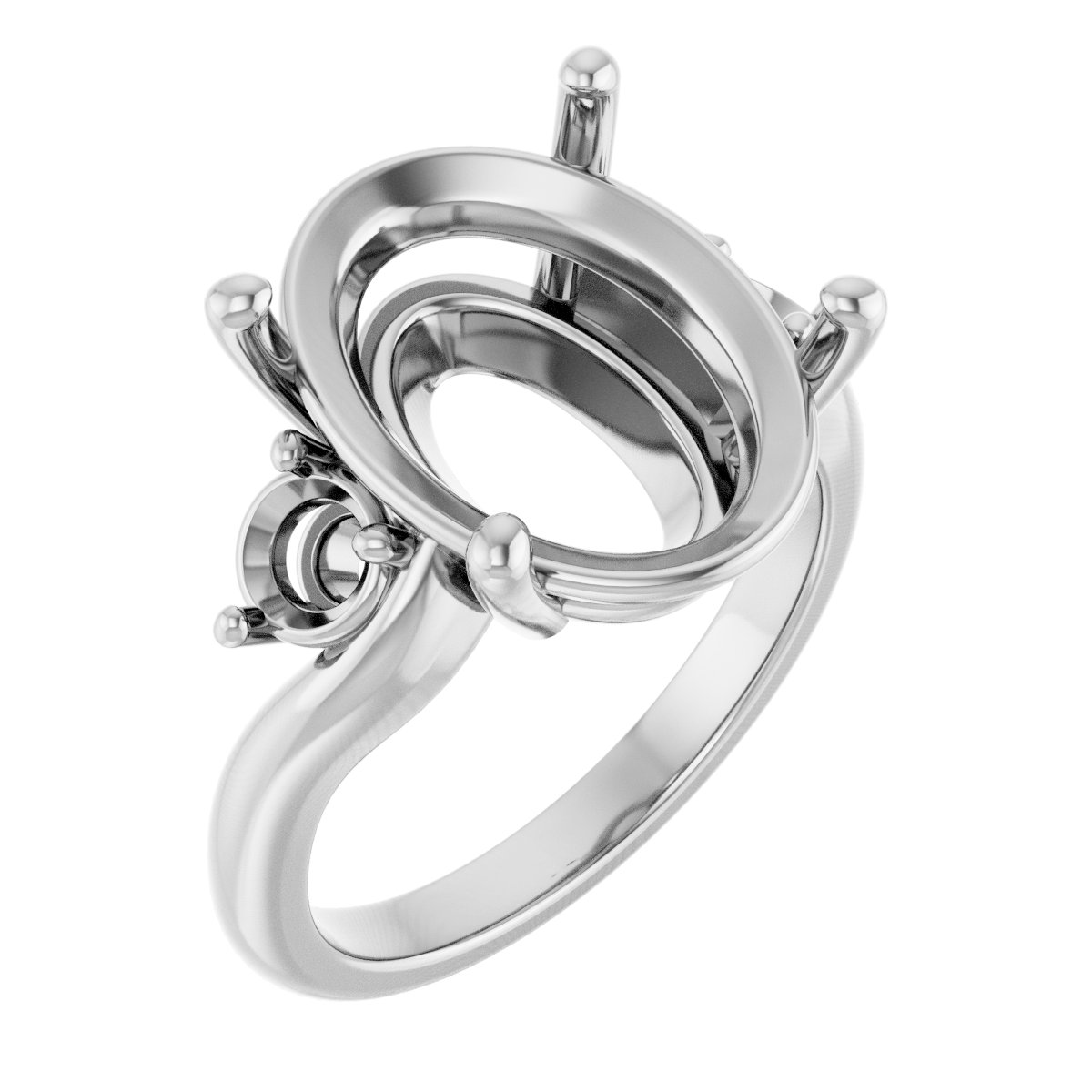 Accented Engagement Ring