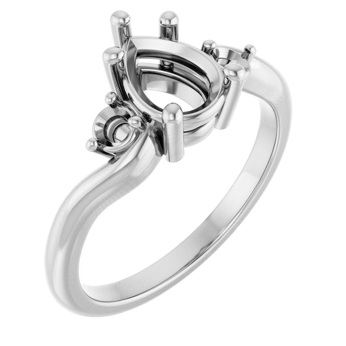 Accented Engagement Ring
