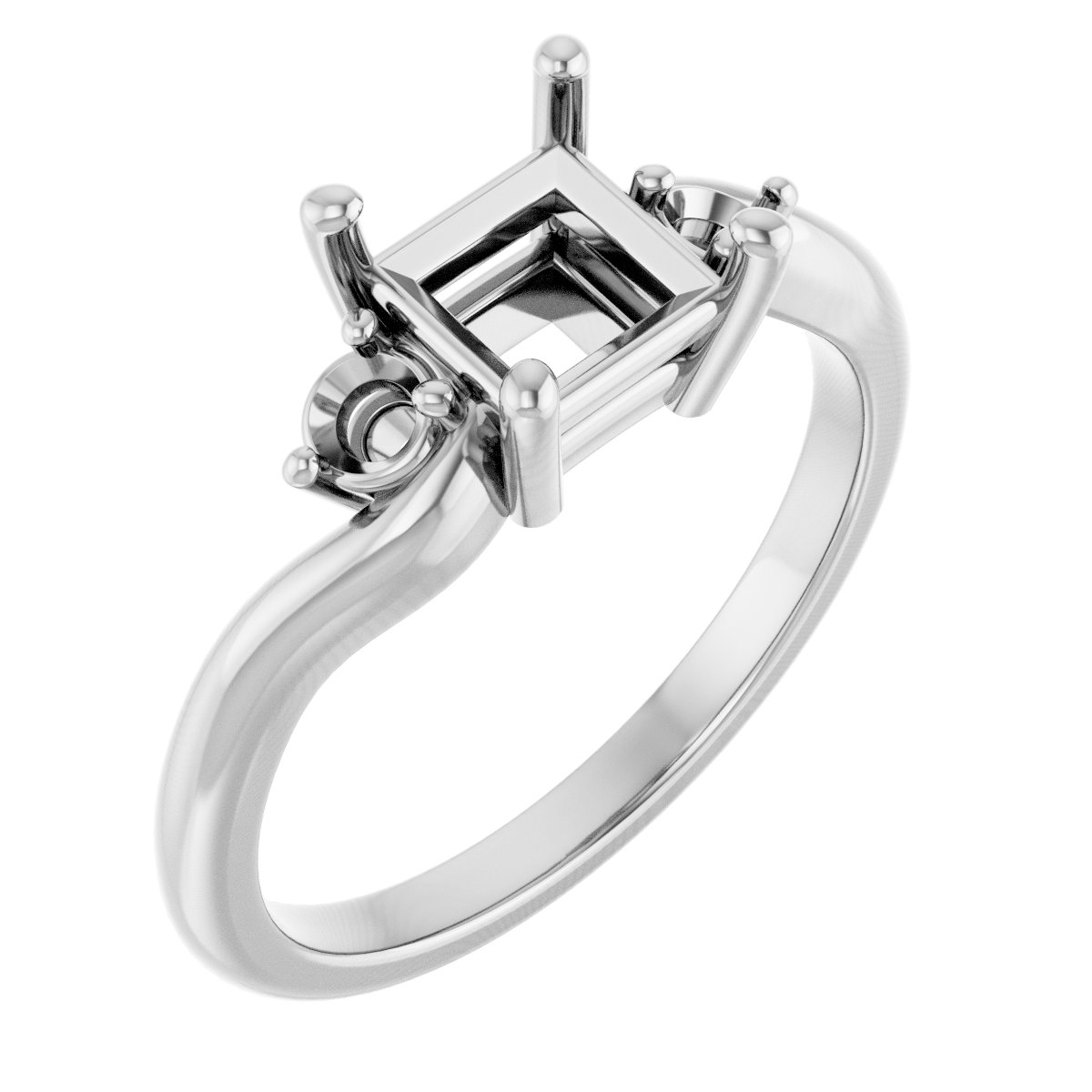 Accented Engagement Ring