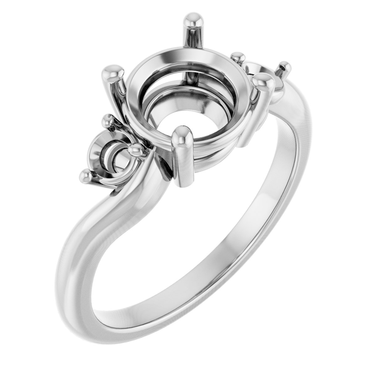 Accented Engagement Ring
