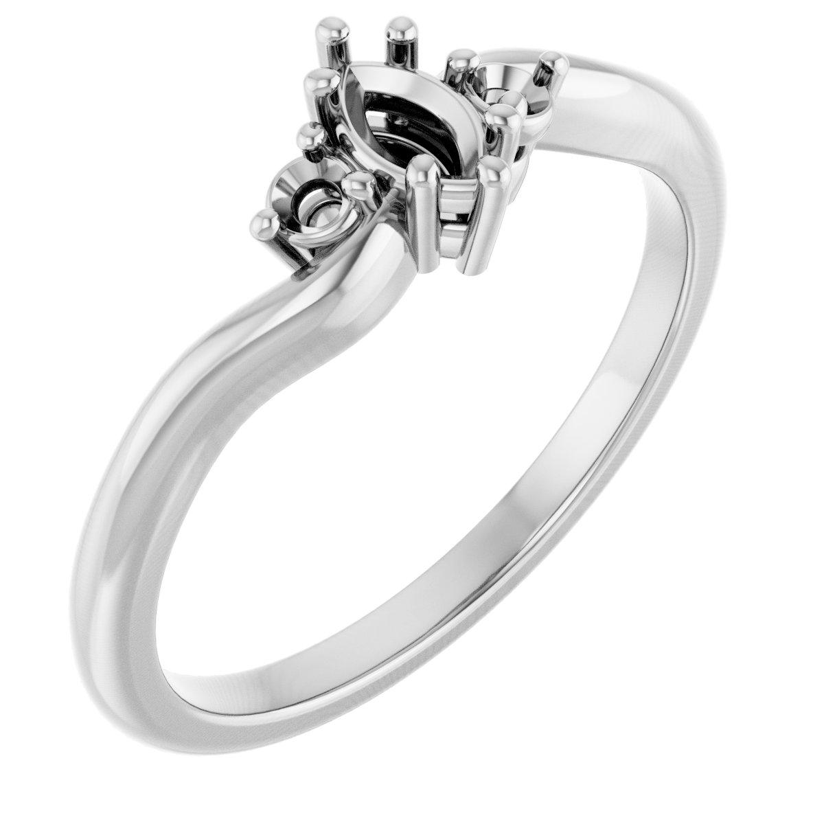 Accented Engagement Ring