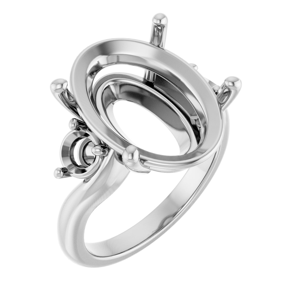 Accented Engagement Ring