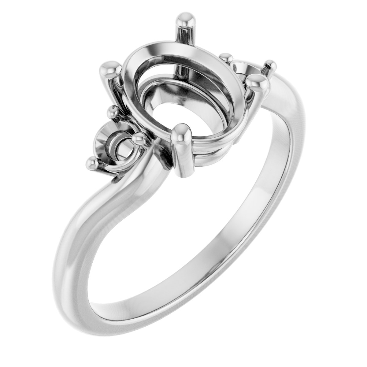 Accented Engagement Ring
