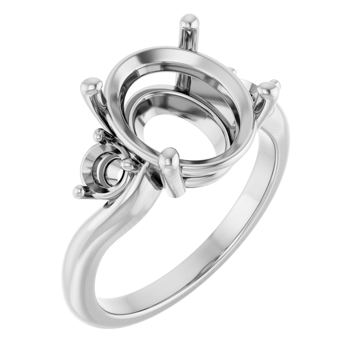 Accented Engagement Ring