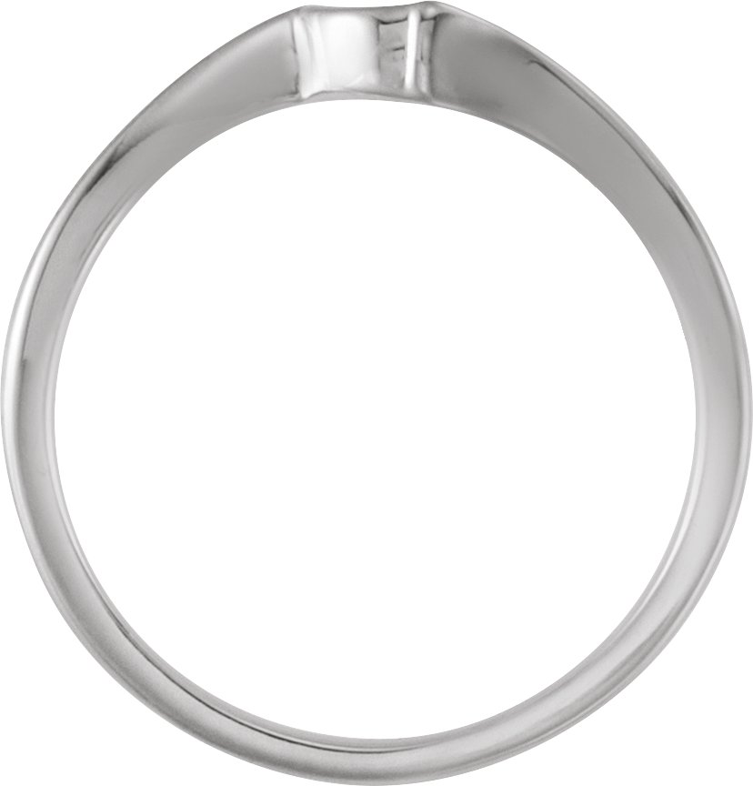 14K White Band-2