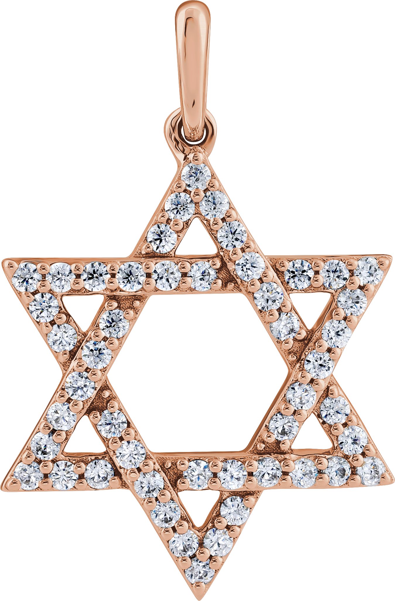 Accented Star of David Pendant