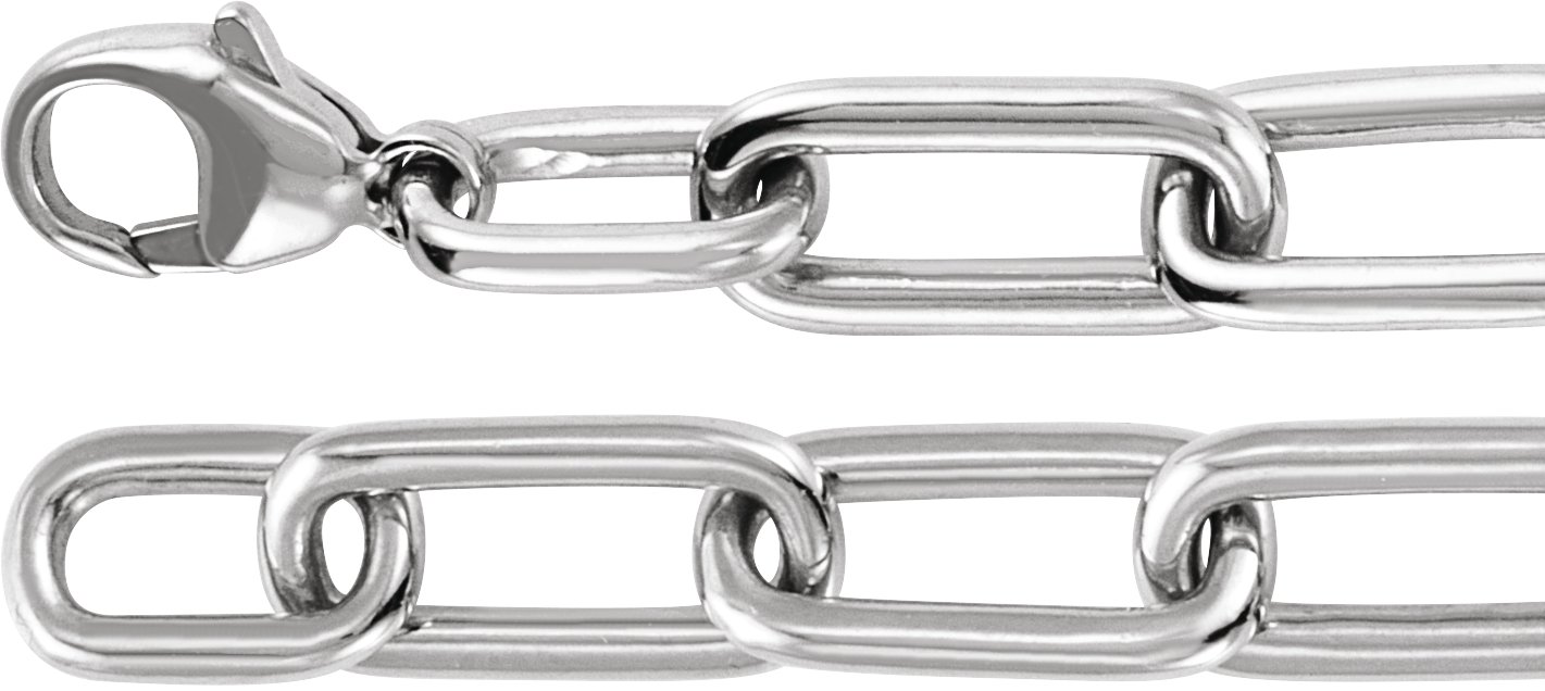 14K White Gold 1 1/2 CTW Lab-Grown Diamond Paperclip-Style 7 Bracelet