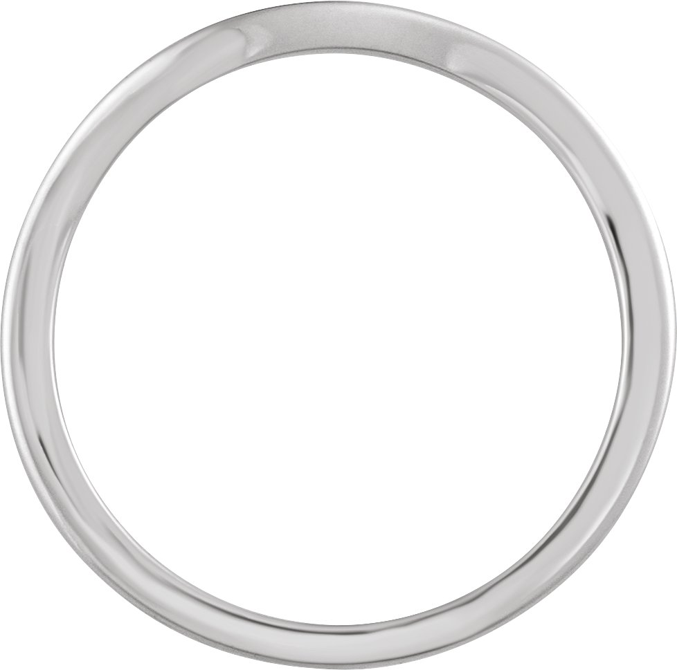 14K White Gold Matching Band