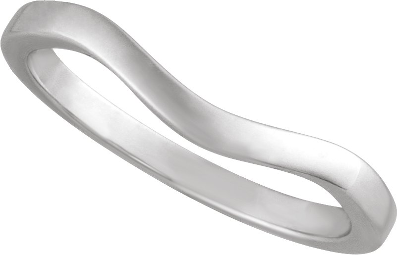 14K White Gold Matching Band