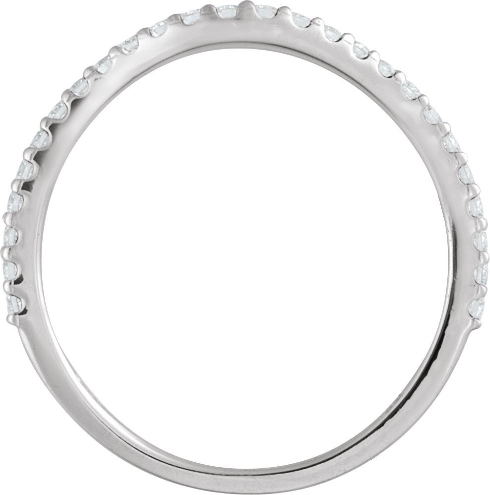14K White Gold 1/5 CTW Natural Diamond Matching Band