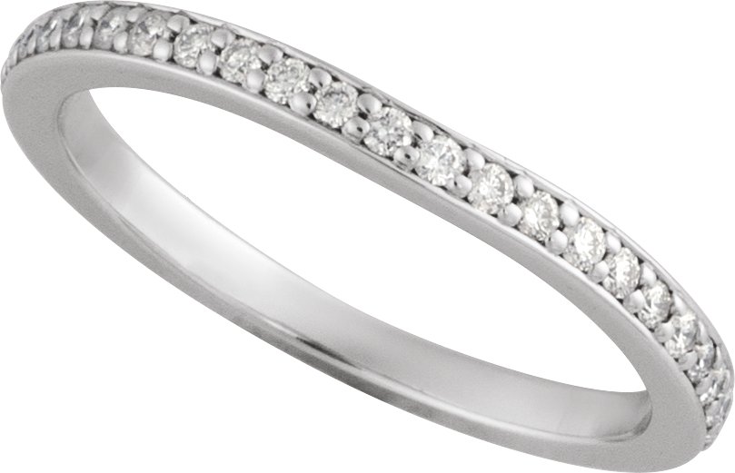 14K White 1/4 CTW Natural Diamond Band-4