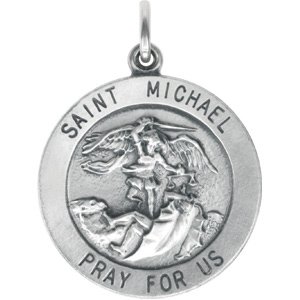 Sterling Silver 22 mm St. Michael Medal