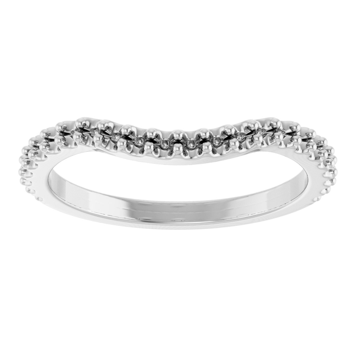 Band Mounting for 8x6 mm Oval Ring view 3