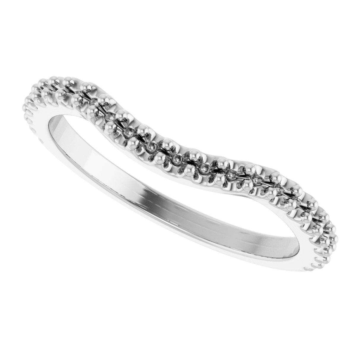 Band Mounting for 8x6 mm Oval Ring view 5