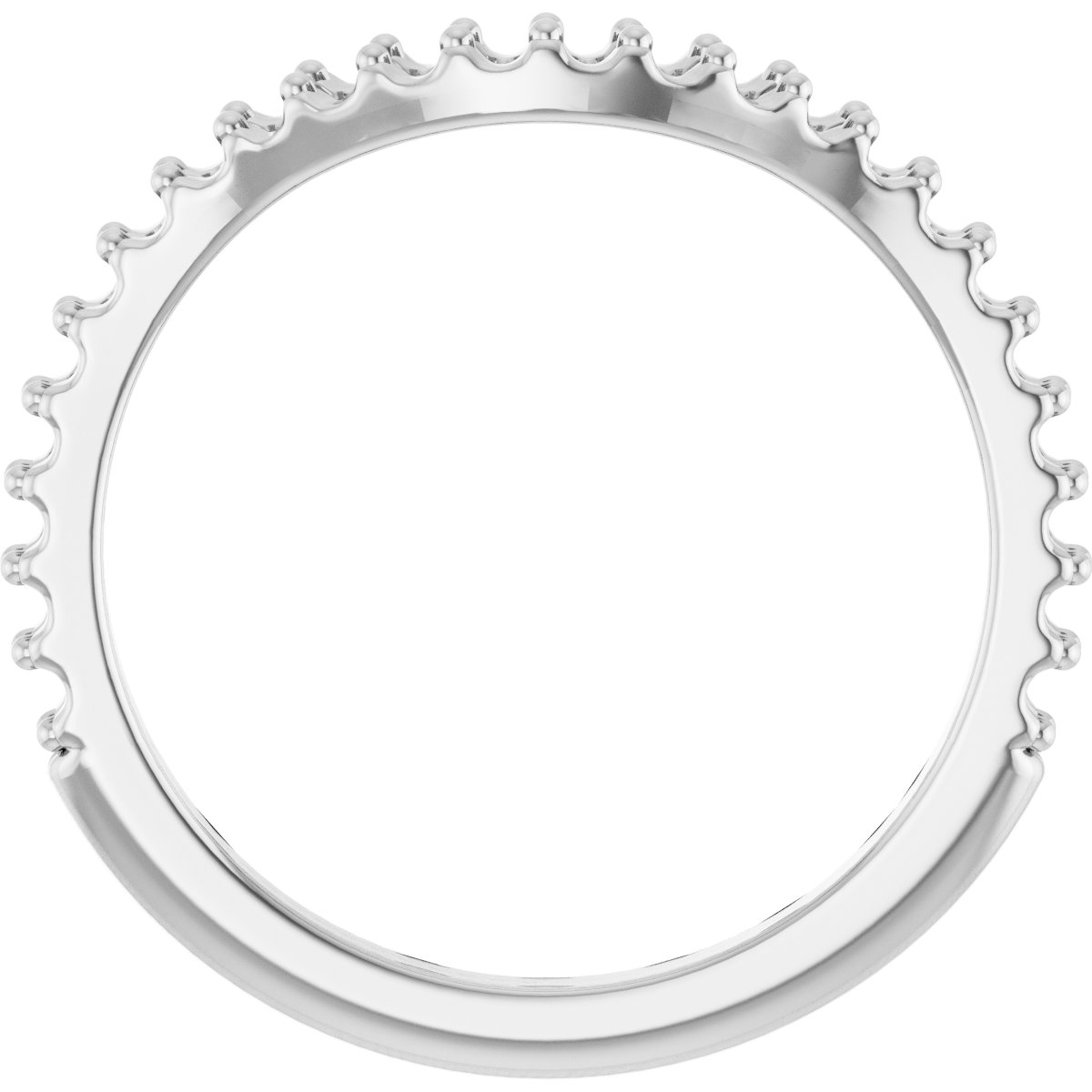 Band Mounting for 8x6 mm Oval Ring view 2