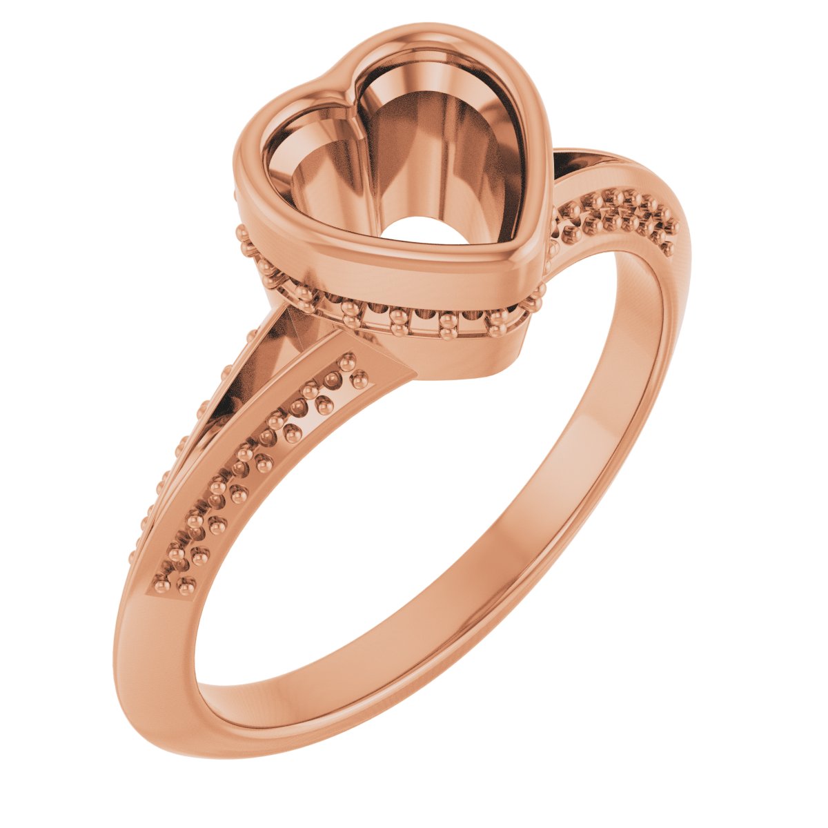 Bezel-Set Hidden Halo-Style Engagement Ring
