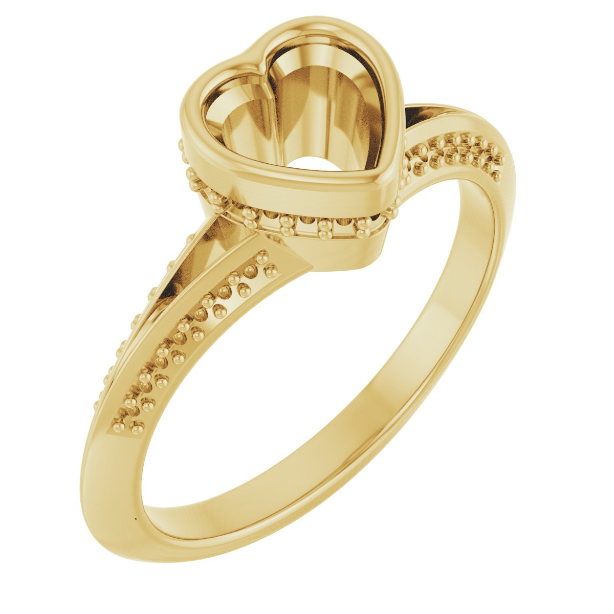Bezel-Set Hidden Halo-Style Engagement Ring