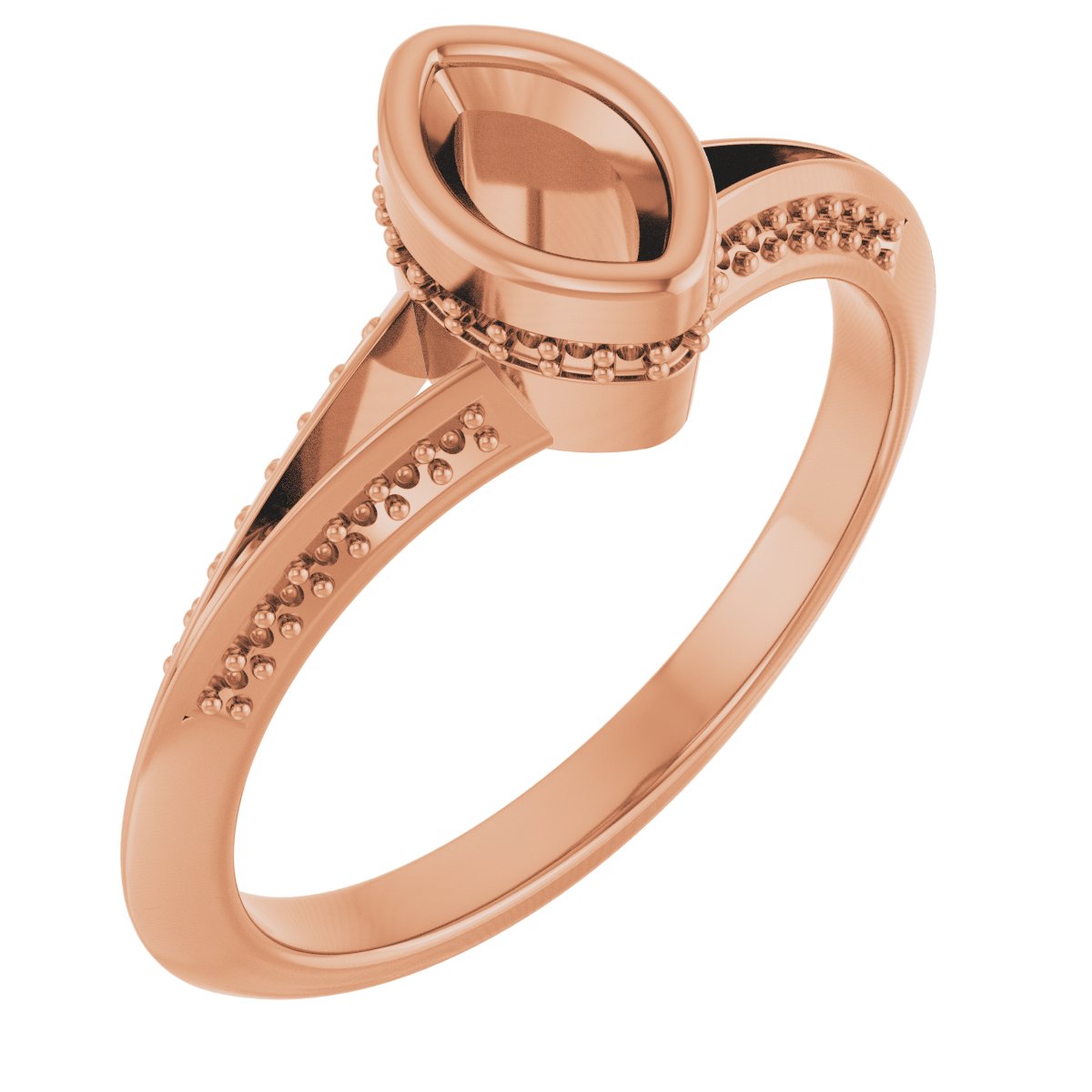 Bezel-Set Hidden Halo-Style Engagement Ring