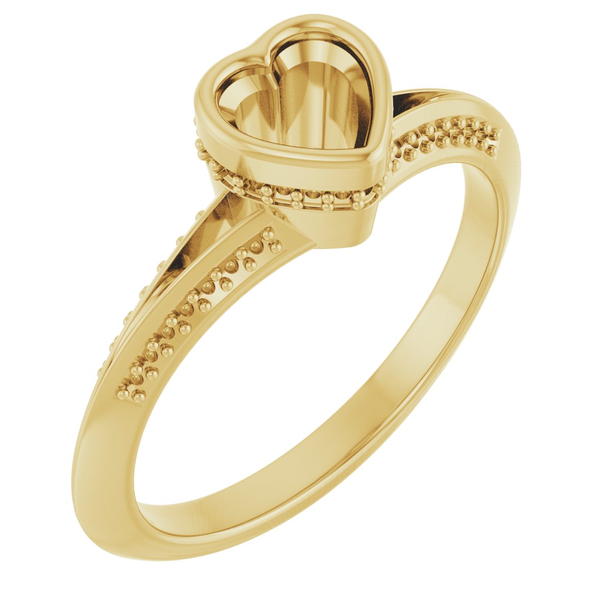 Bezel-Set Hidden Halo-Style Engagement Ring