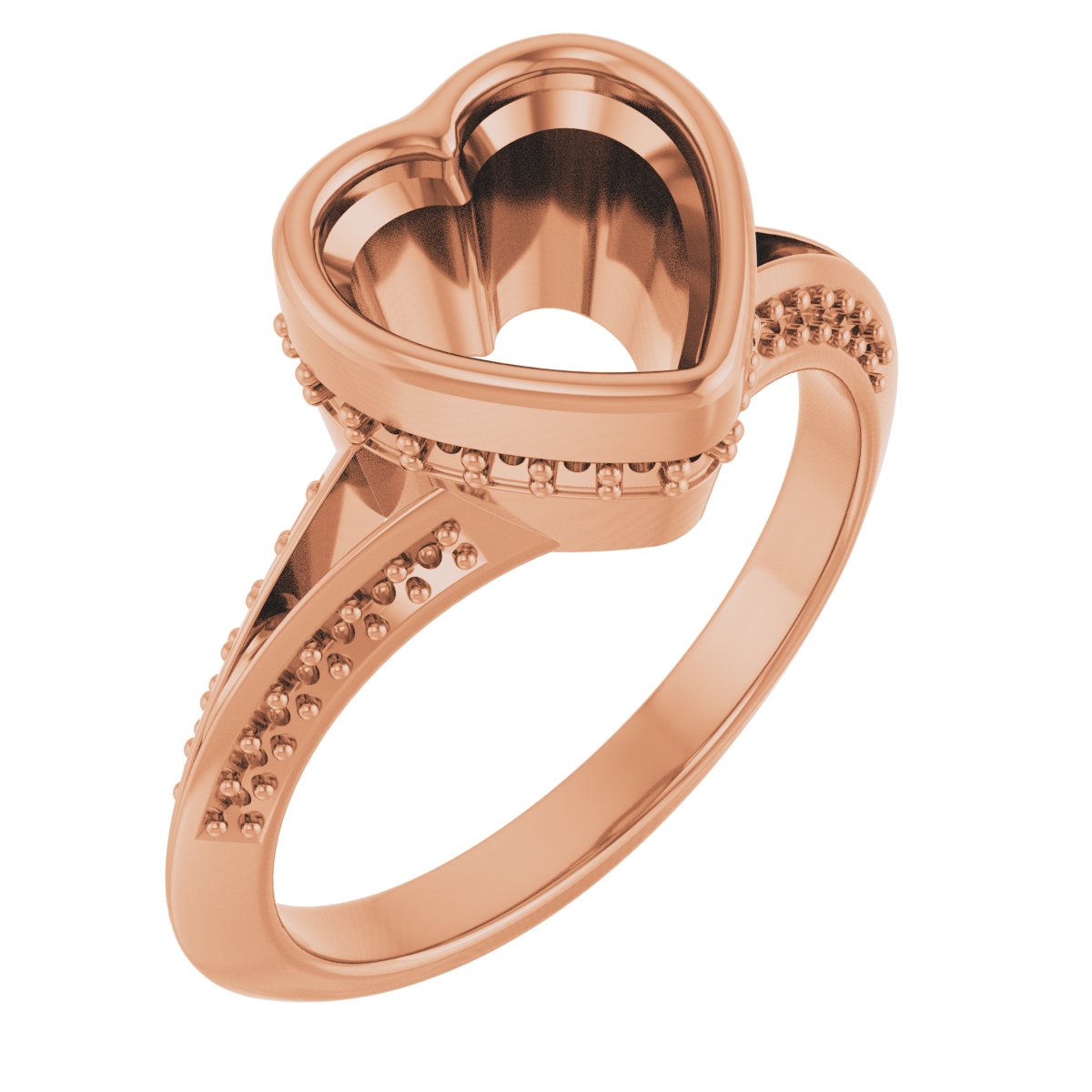Bezel-Set Hidden Halo-Style Engagement Ring