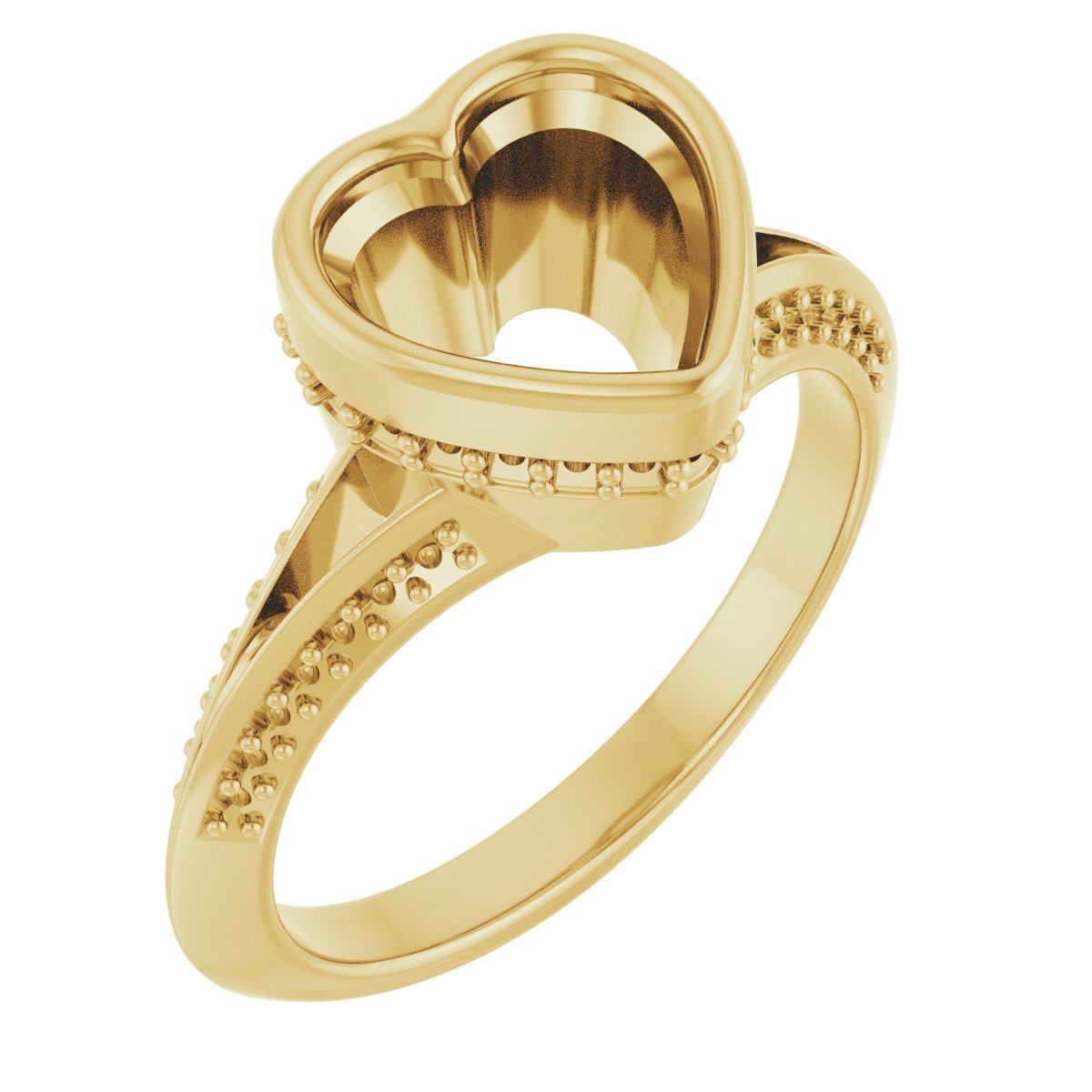 Bezel-Set Hidden Halo-Style Engagement Ring