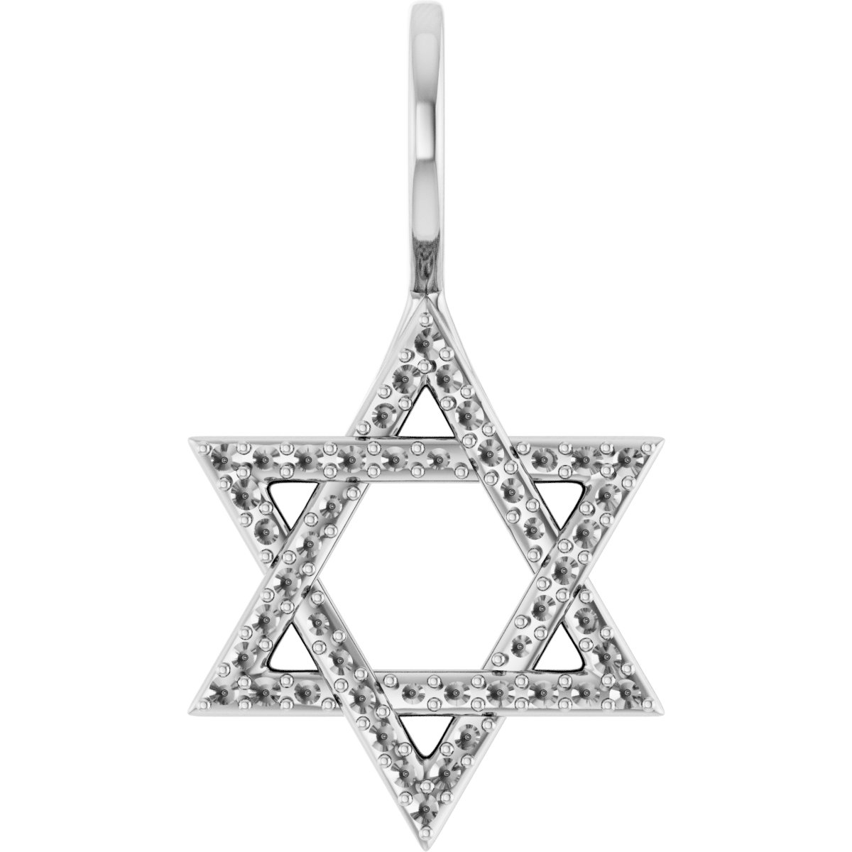 Accented Star of David Pendant