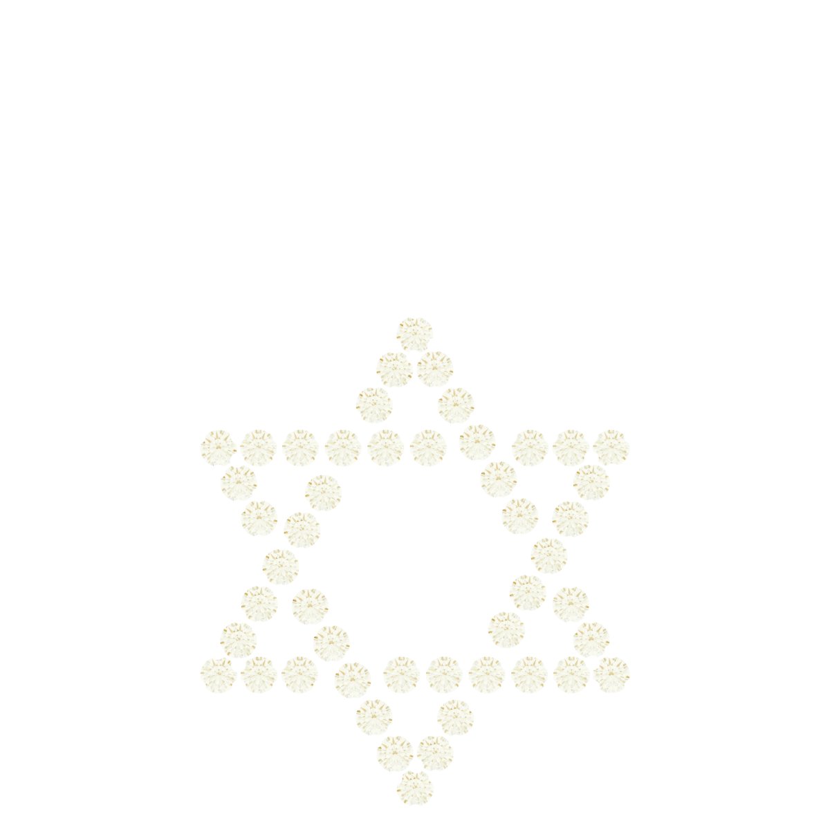 Accented Star of David Pendant