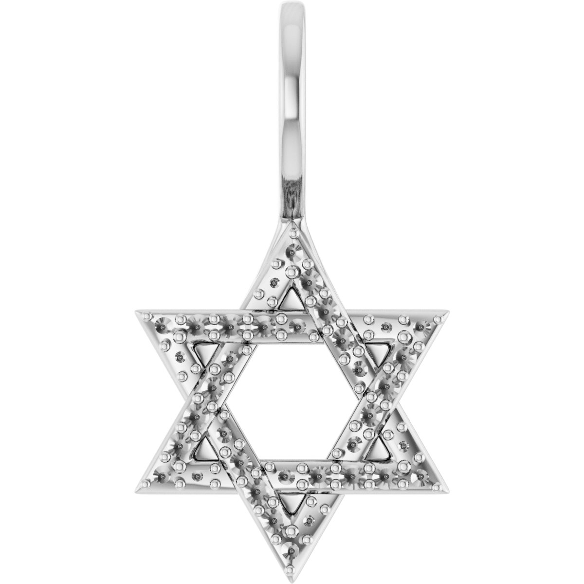 Accented Star of David Pendant