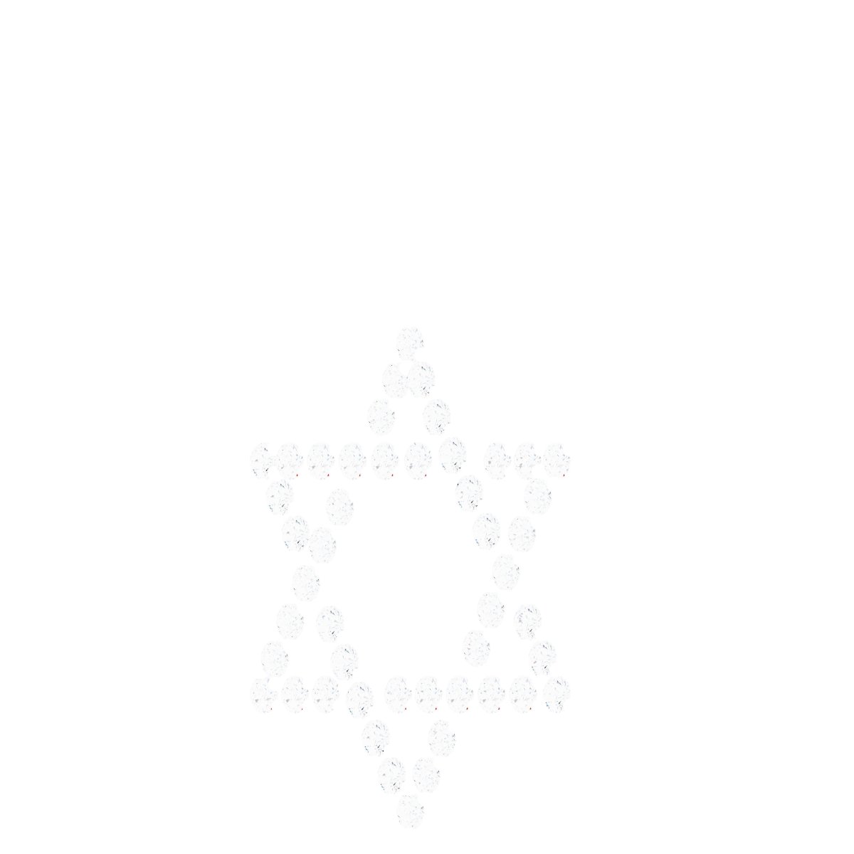 Alternative view of Accented Star of David Pendant