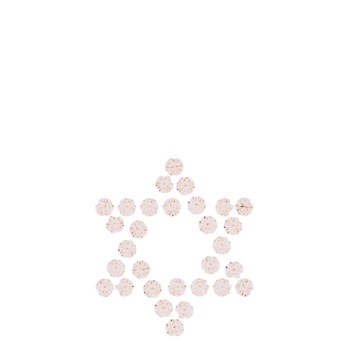 Accented Star of David Pendant