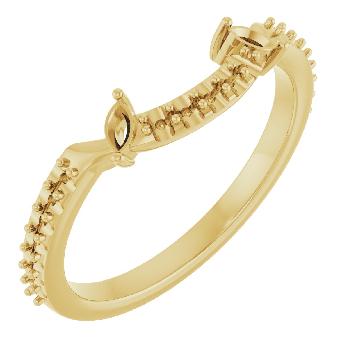 Accented Floral Engagement Ring or Band