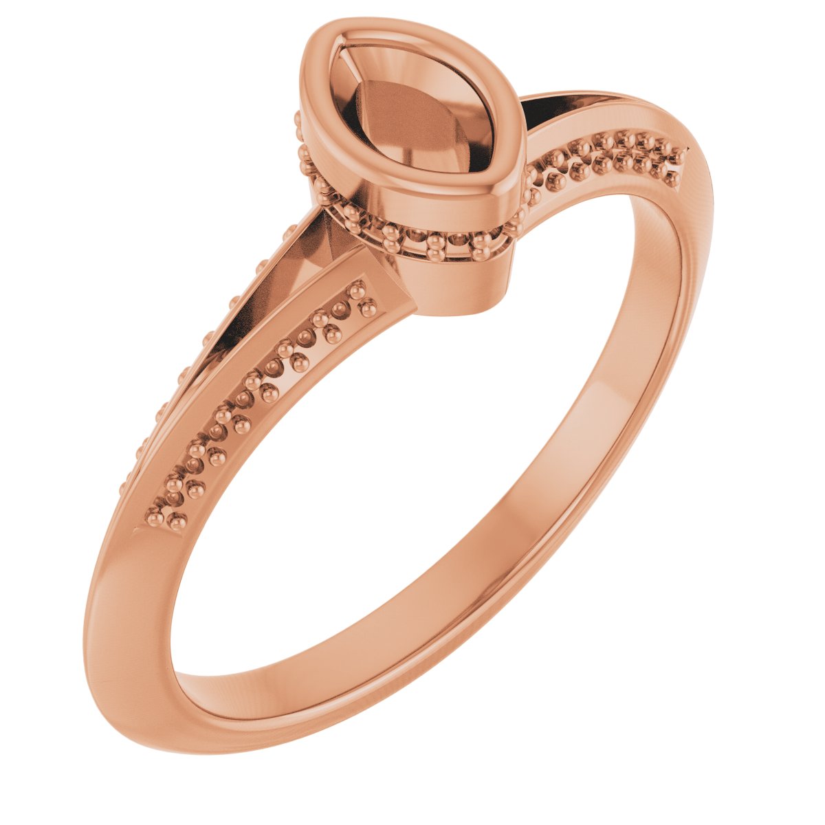 Bezel-Set Hidden Halo-Style Engagement Ring