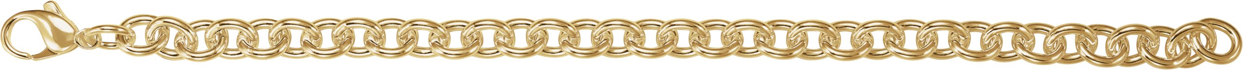 14K Yellow Gold-Filled 7.75 mm Cable 8 Chain