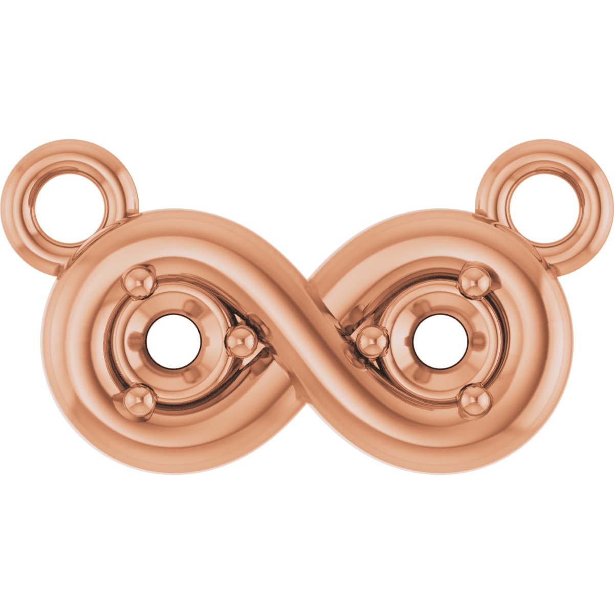 Two-Stone Infinity-Inspired Necklace or Center
