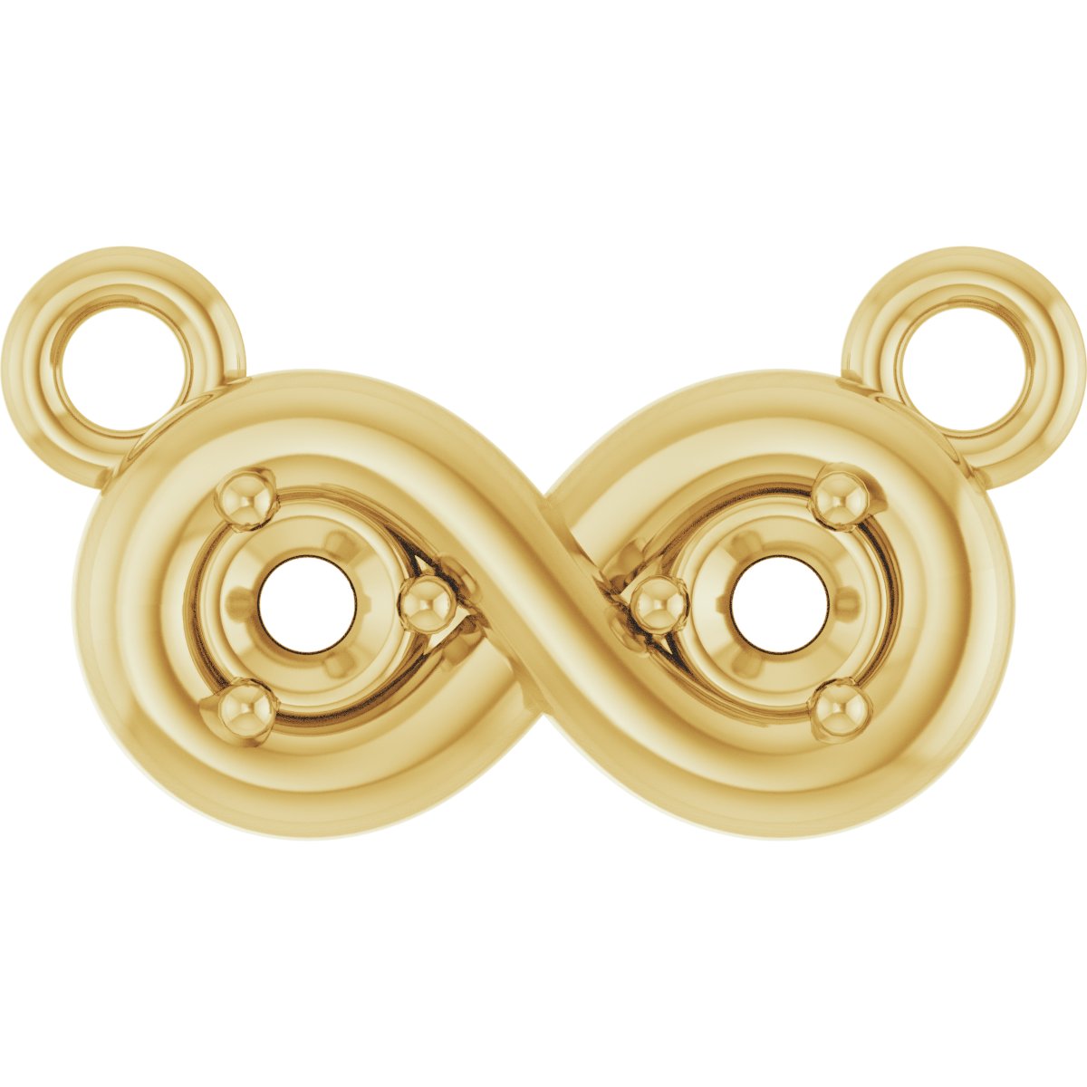 Two-Stone Infinity-Inspired Necklace or Center