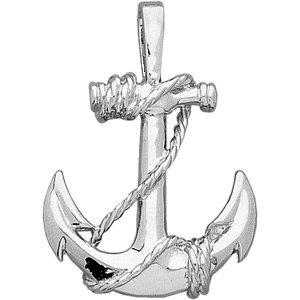 Sterling Silver Anchor Pendant