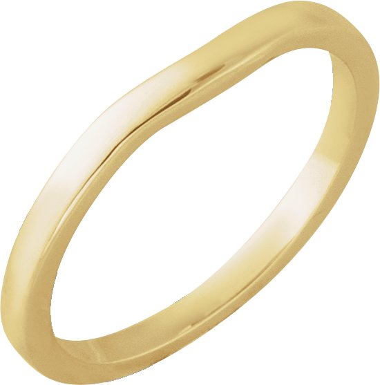 10K Yellow Gold Band for 5.2 mm Round Ring