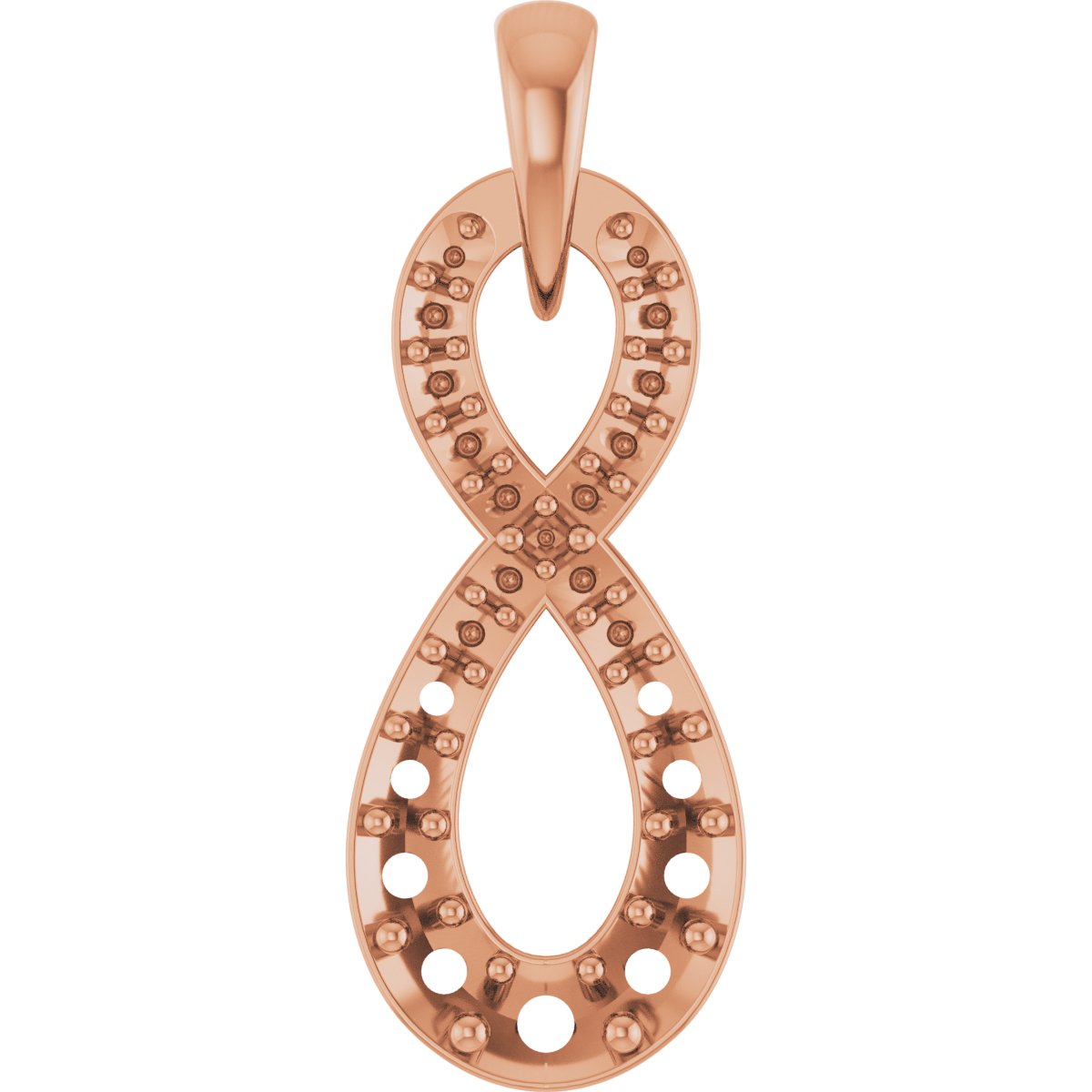Accented Infinity-Style Necklace or Pendant