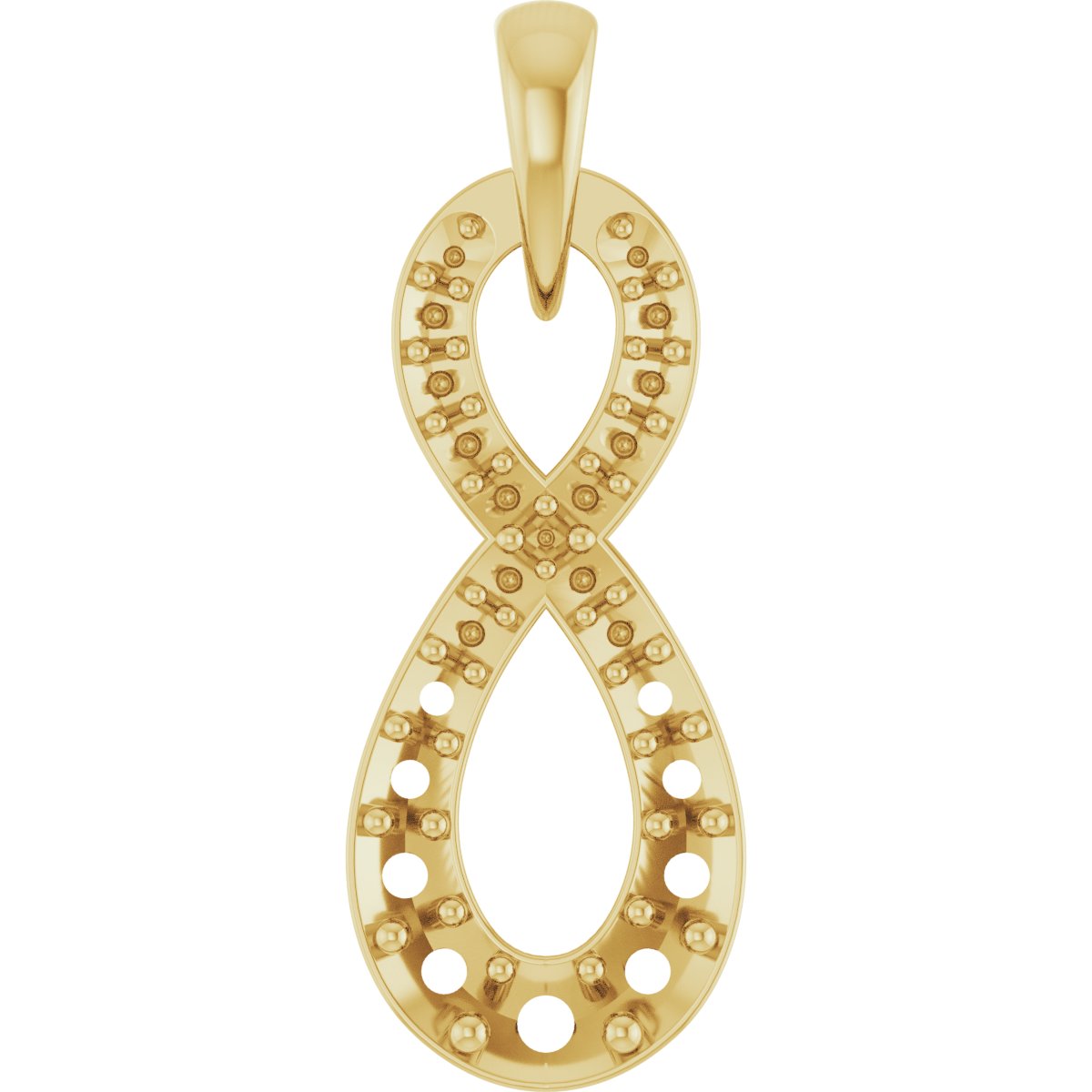 Accented Infinity-Style Necklace or Pendant