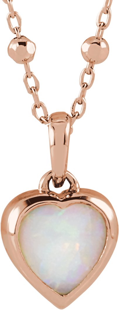 Cabochon Heart Necklace or Pendant